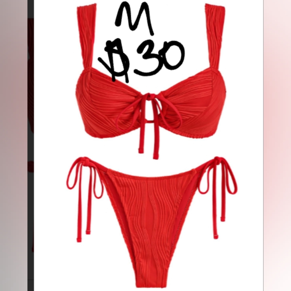 Zaful Red Bikini Set